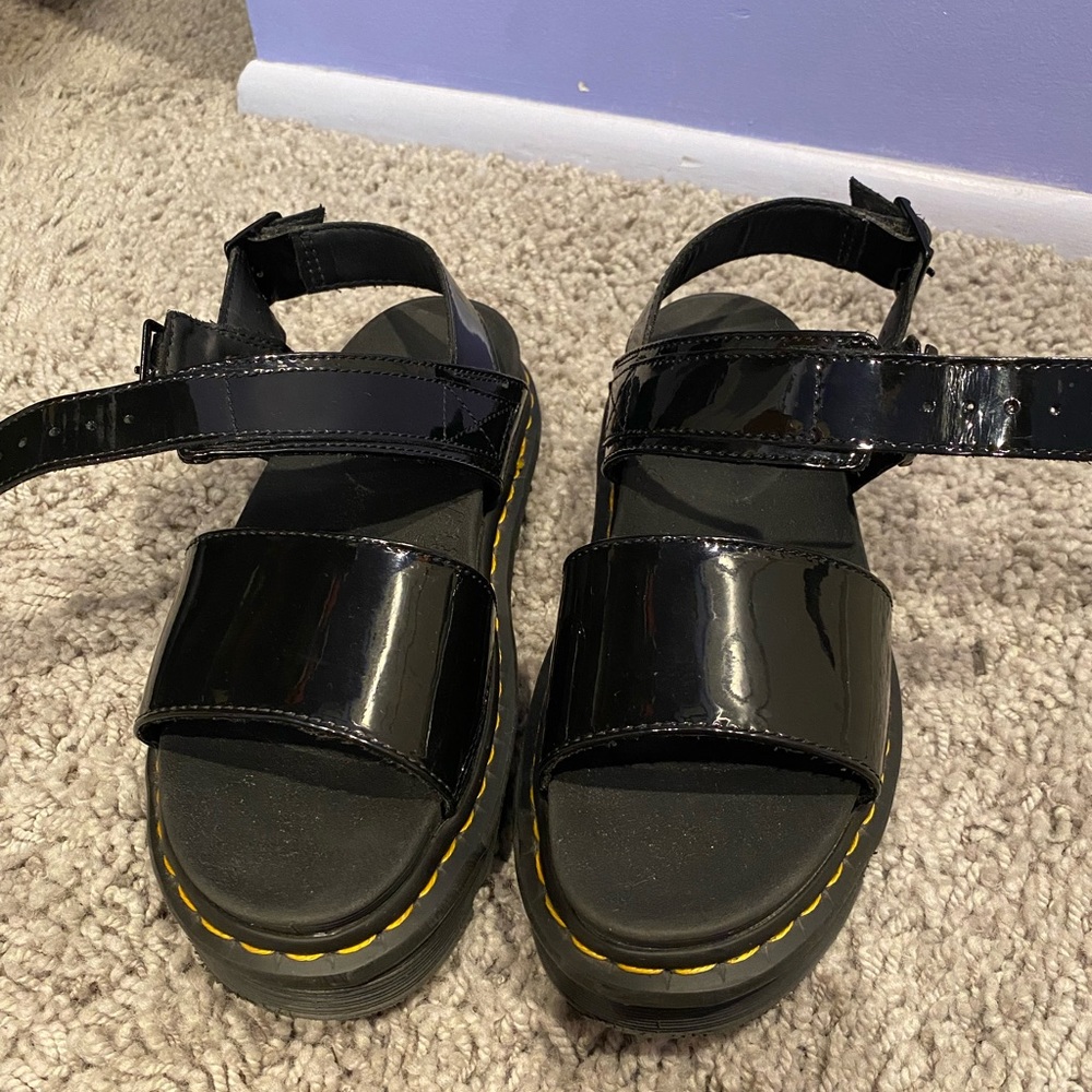 Dr. Martens Voss patent leather sandals